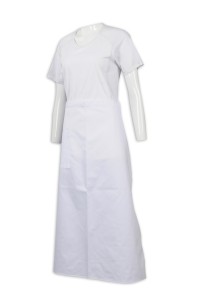 AP138 custom-made half-length apron 35% cotton 65% polyester apron supplier